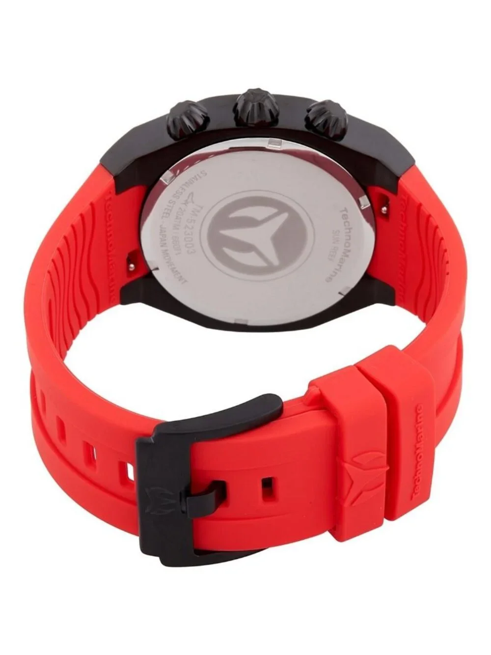 NWT Technomarine Reef Sun Chronograph Quartz Red Dial Men's Watch
